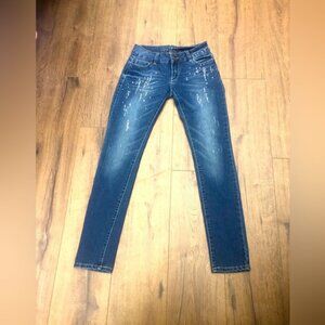 LIPSY LONDON EMBELLISHED SKINNY JEANS IN SIZE 8